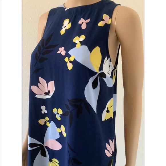 A New Day  Casual dress women’s, Sz  XS, Navy Floral, pockets - Picture 4 of 12